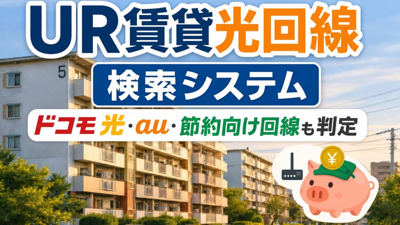 UR賃貸光回線検索システム